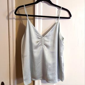 NWT Light Blue V-neck Satin Camisole